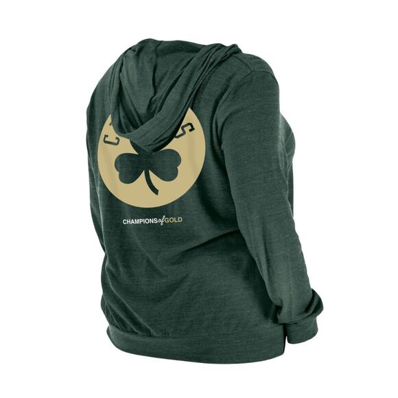 New Era Women’s Boston Celtics long sleeve hoodie Green size 4X - Picture 4 of 9